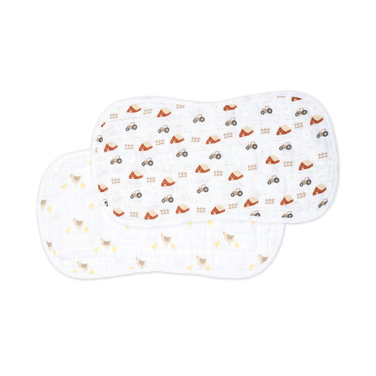 Lulujo - 2 Pack Muslin Winding Cloth - Barnyard & Hen Chicks