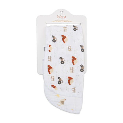 Lulujo - 2 Pack Muslin Winding Cloth - Barnyard & Hen Chicks
