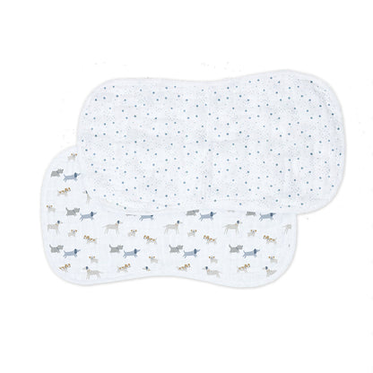 Lulujo - 2 Pack Muslin Winding Cloth - Puppy Dog & Star