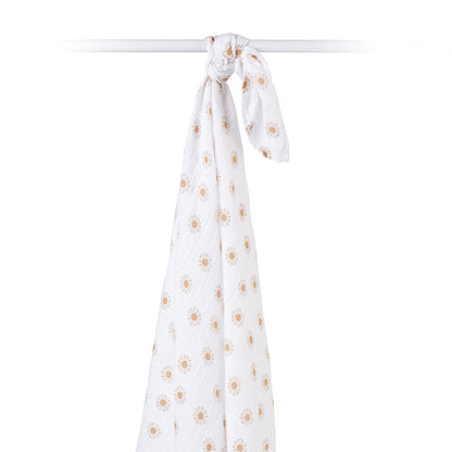 Lulujo - Muslin Swaddle - Suns (100cm x 100cm)