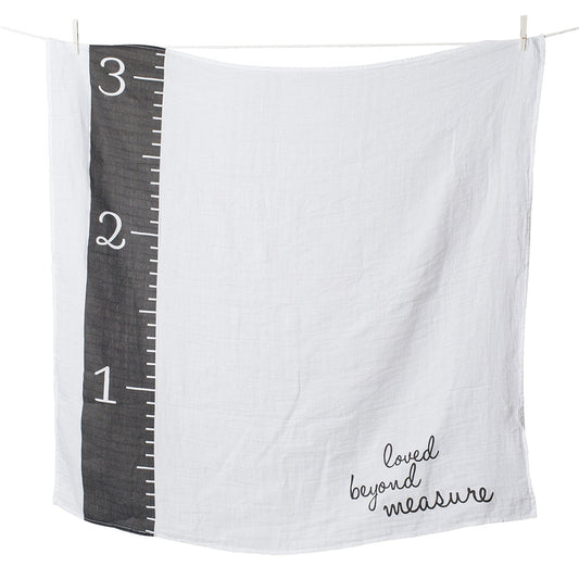 Lulujo - Single Muslin Swaddle & Cards Gift Set- Loved Beyond Measure