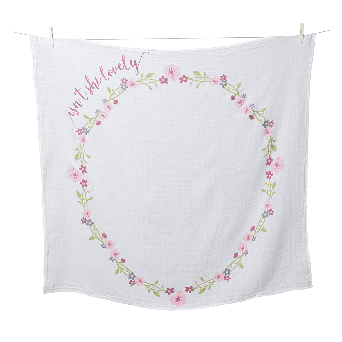 Lulujo - Single Muslin Swaddle & Cards Gift Set- Isn't She Lovely