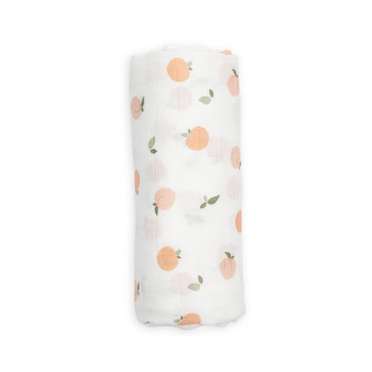 Lulujo - Bamboo Hat and Muslin Swaddle Blanket Gift Set - Peaches