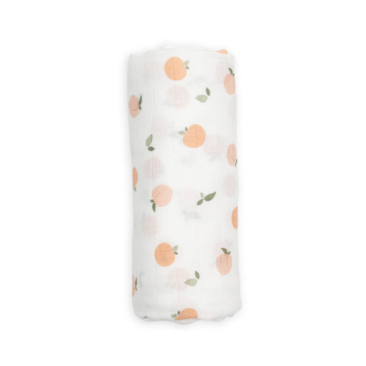 Lulujo - Bamboo Hat and Muslin Swaddle Blanket Gift Set - Peaches