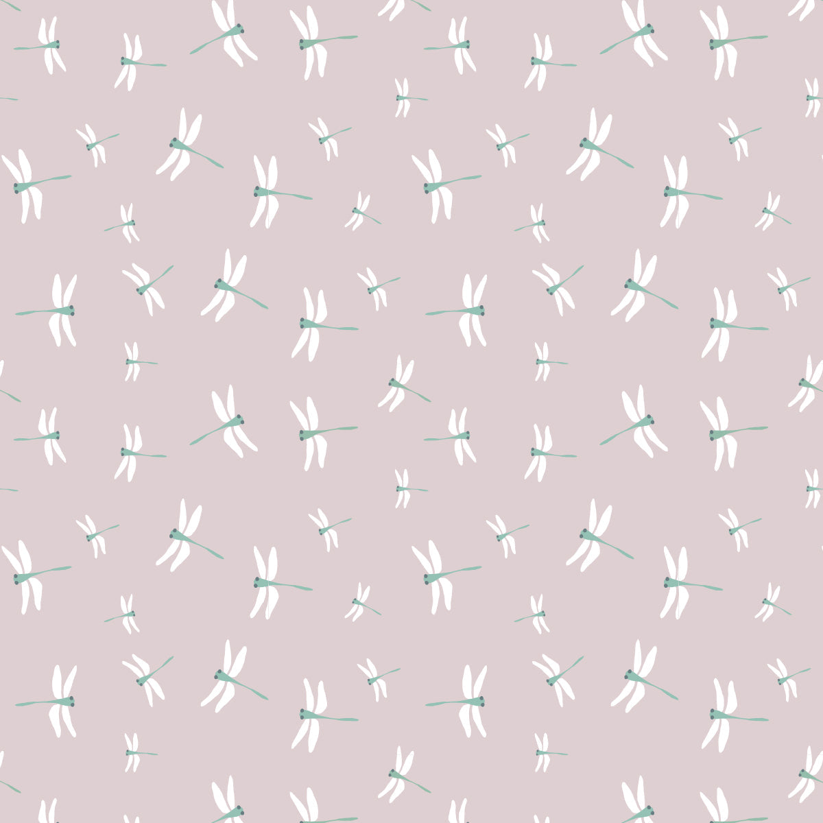 Lulujo - Cotton Fitted Cot  Sheet - Dragonflies (135cm x 70cm)