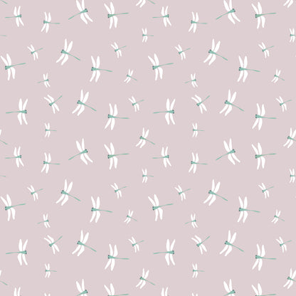 Lulujo - Cotton Fitted Cot  Sheet - Dragonflies (135cm x 70cm)
