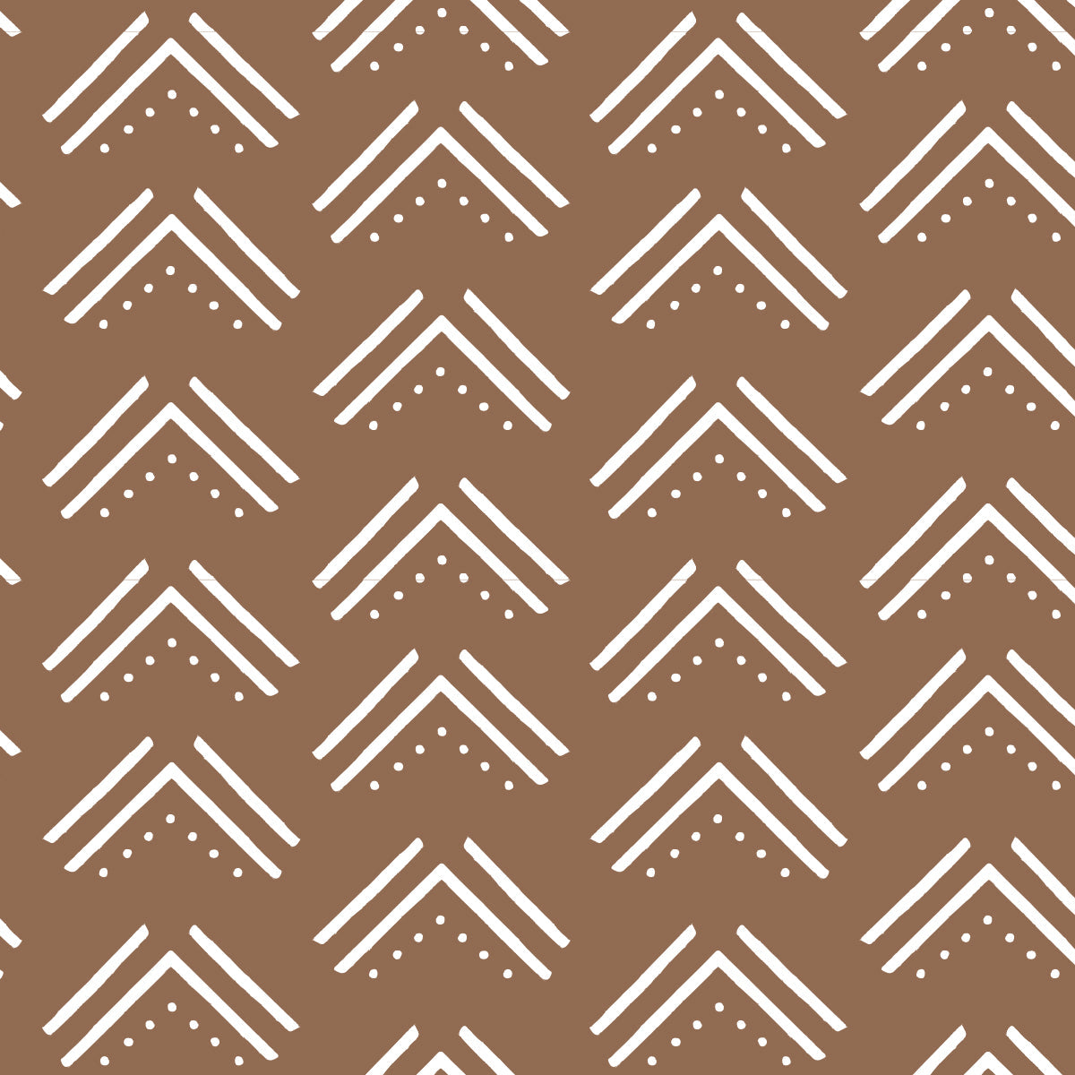 Lulujo - Cotton Fitted Cot  Sheet - Mudcloth (135cm x 70cm)