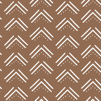 Lulujo - Cotton Fitted Cot  Sheet - Mudcloth (135cm x 70cm)