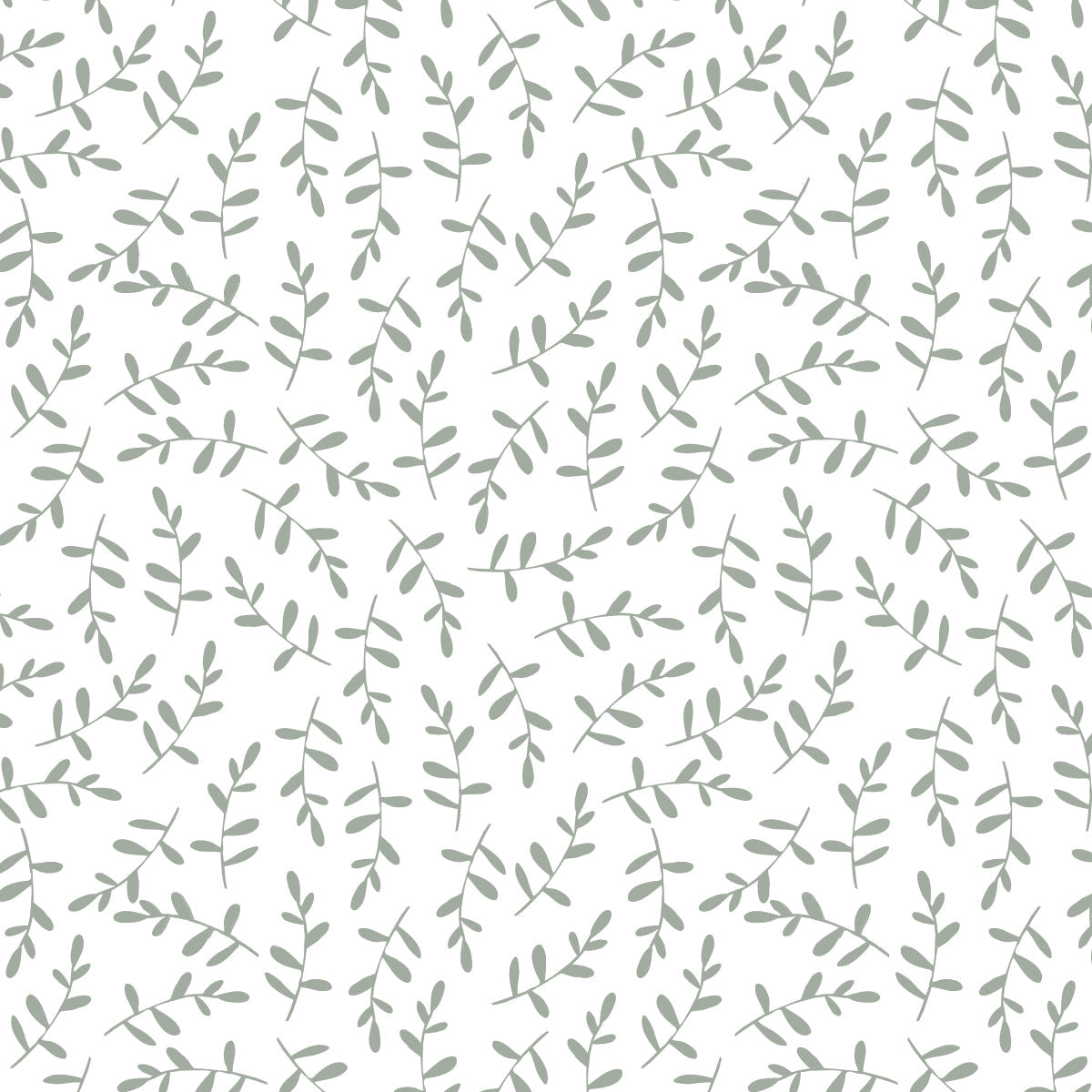 Lulujo - Cotton Fitted Cot  Sheet - Greenery (135cm x 70cm)