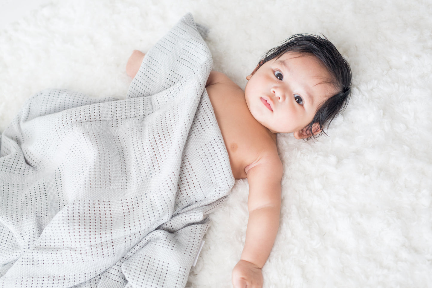 Lulujo - Cellular Blanket - Grey