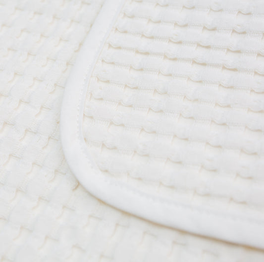 Lulujo - Waffle Blanket - Cream Vanilla