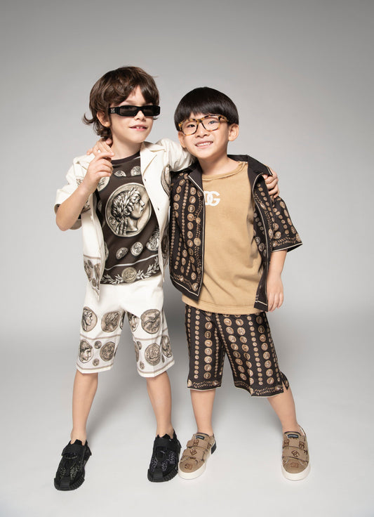 Dolce & Gabbana Boys Bermuda Shorts in Ivory