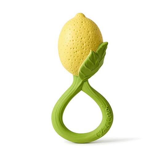 Hochet et anneau de dentition pour bébé Oli &amp; Carol au citron