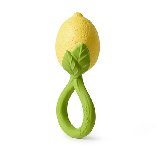 Hochet et anneau de dentition pour bébé Oli &amp; Carol au citron