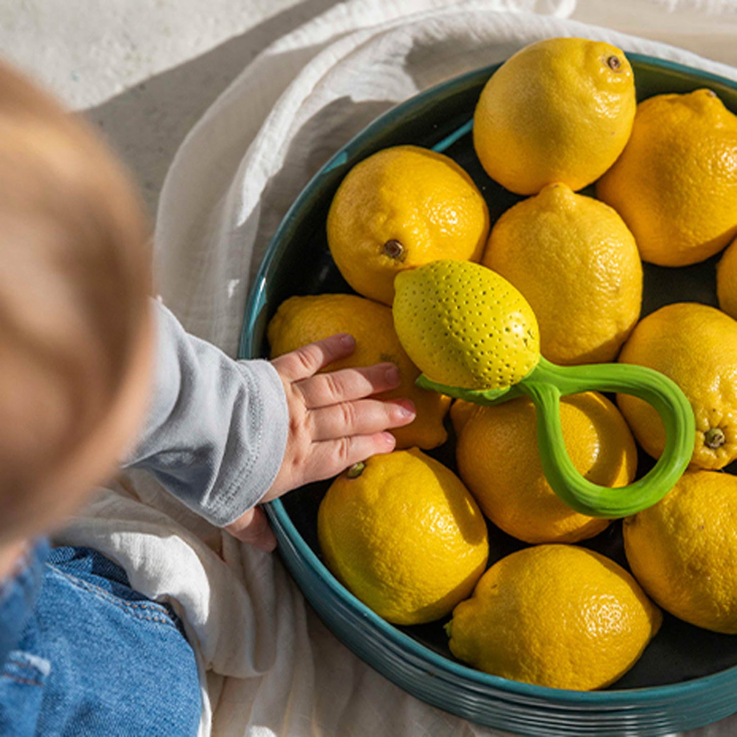 Oli & Carol Lemon Baby Rattle & Teether