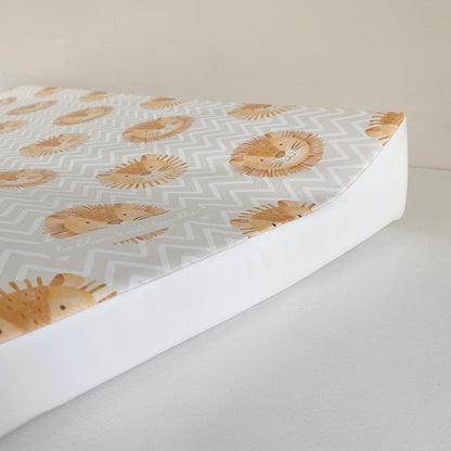 Anti-Roll Wedge Changing Mat - Lion Print