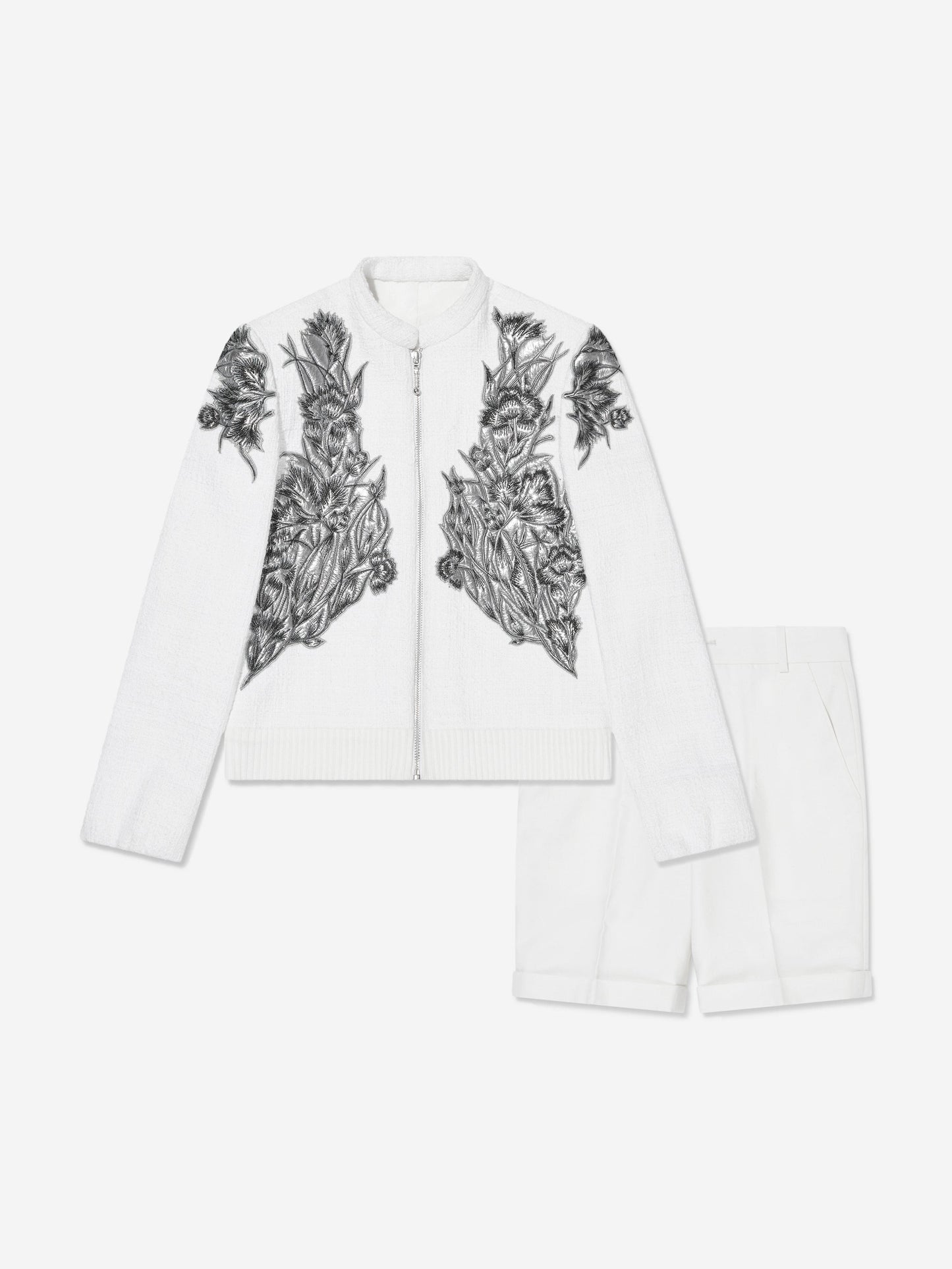 Maison Ava Boys Nick Suit Set in White