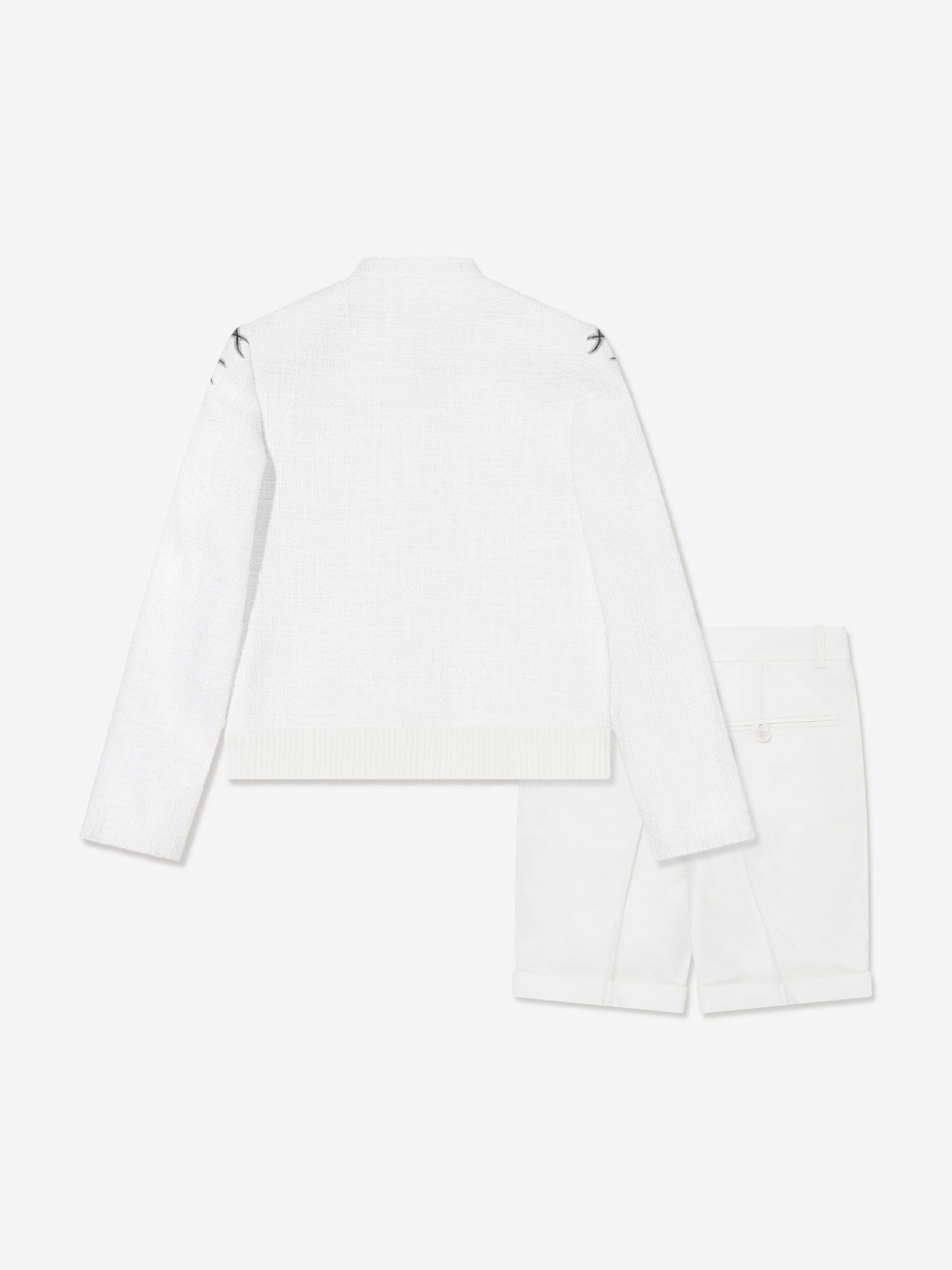Maison Ava Boys Nick Suit Set in White