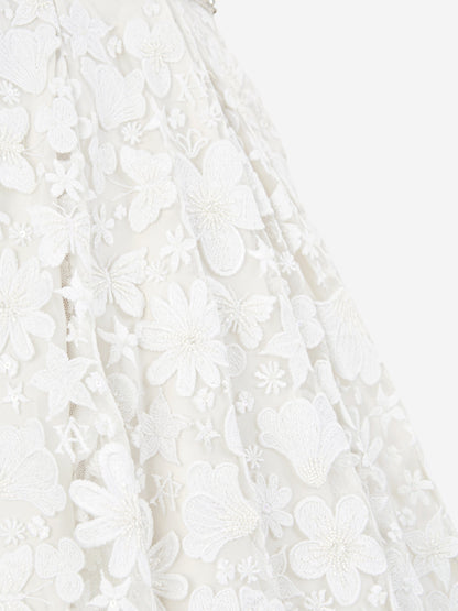 Maison Ava Girls Ariel Occasion Dress in Ivory