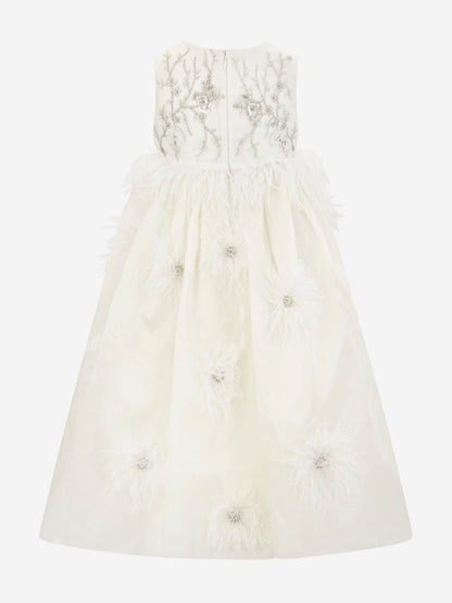 Maison Ava Girls Lilly Occasion Dress in Ivory