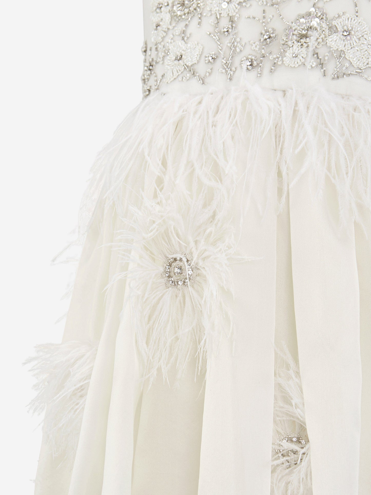 Maison Ava Girls Lilly Occasion Dress in Ivory