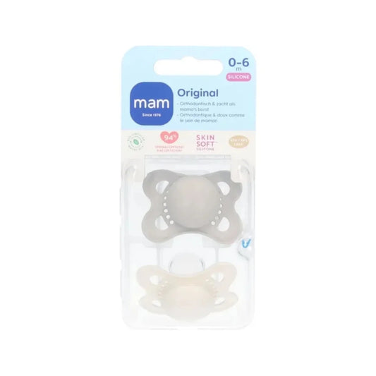 MAM Original Soother Unisex 0-6 months Pack of 2