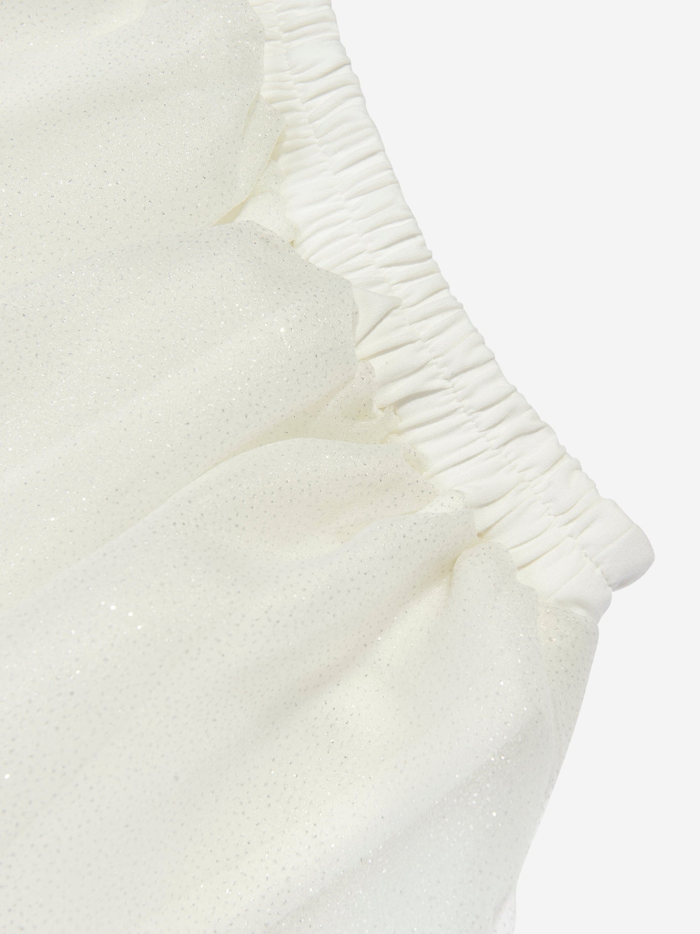 Mama Luma Girls Long Tulle Skirt in White