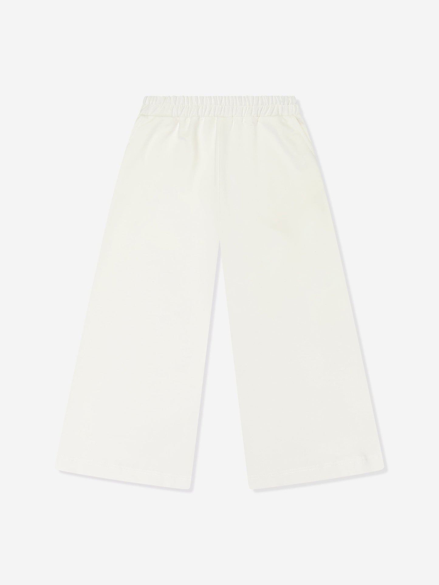Mama Luma Girls Wide Leg Pants in White