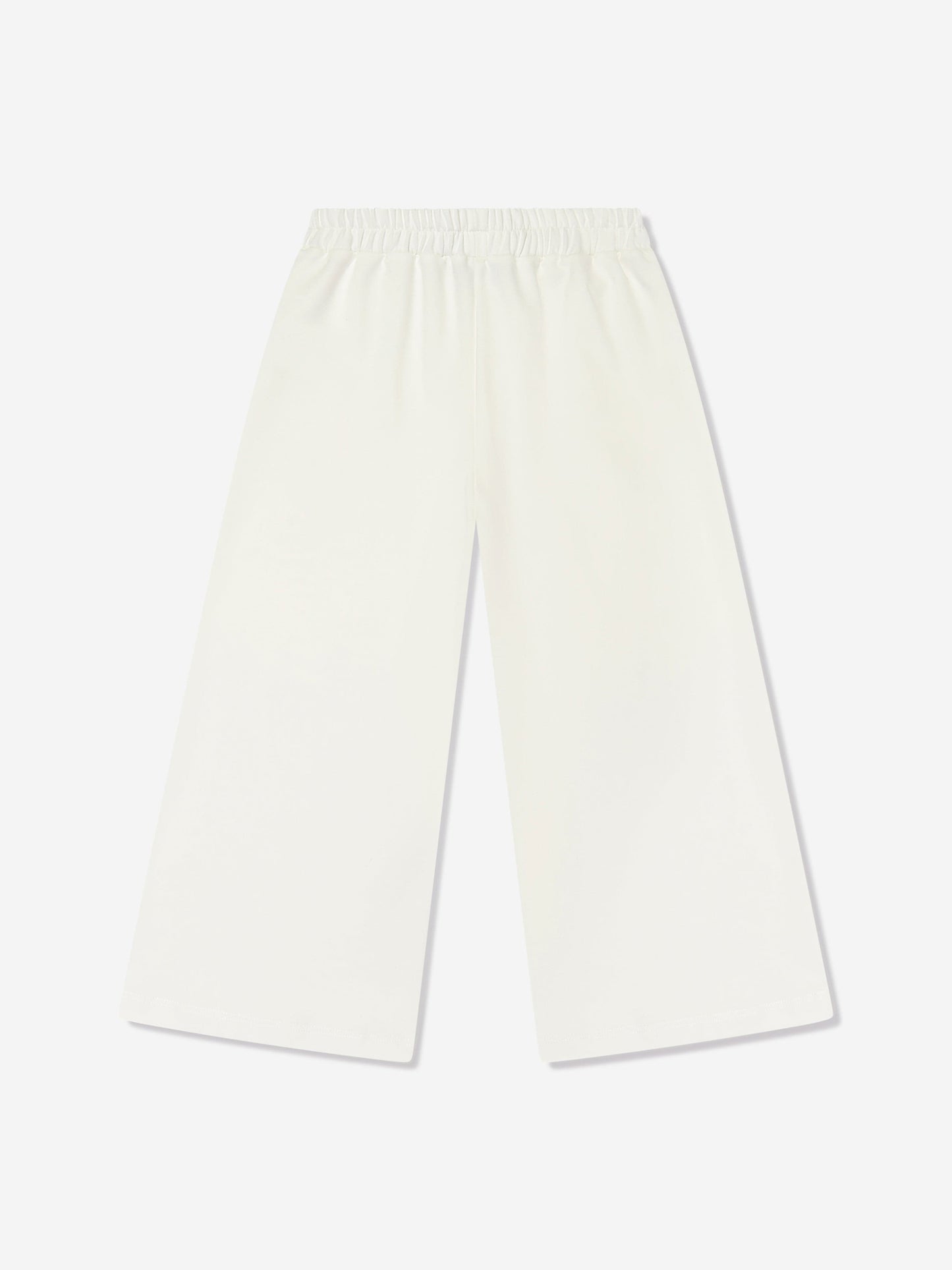 Mama Luma Girls Wide Leg Pants in White