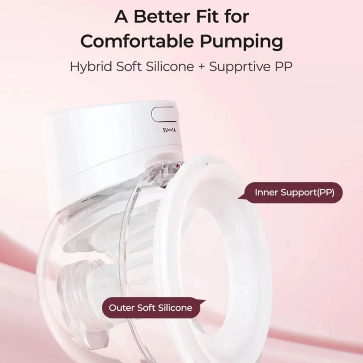 Momcozy S12 Pro+ Wearable Electric Breast Pump Double - White