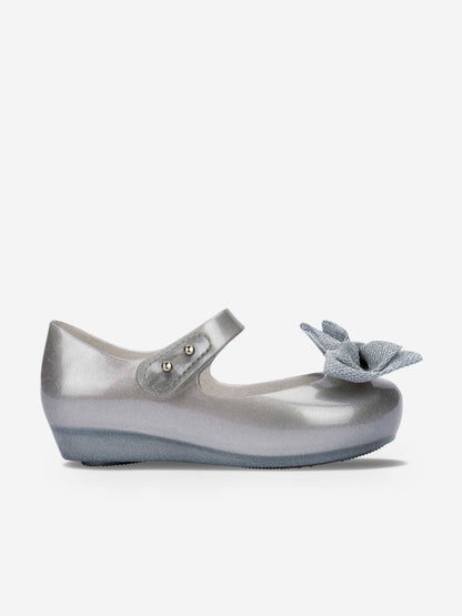 Mini Melissa Girls Ultragirl Sweet XII Shoes in Silver