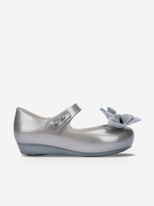 Mini Melissa Girls Ultragirl Sweet XII Shoes in Silver