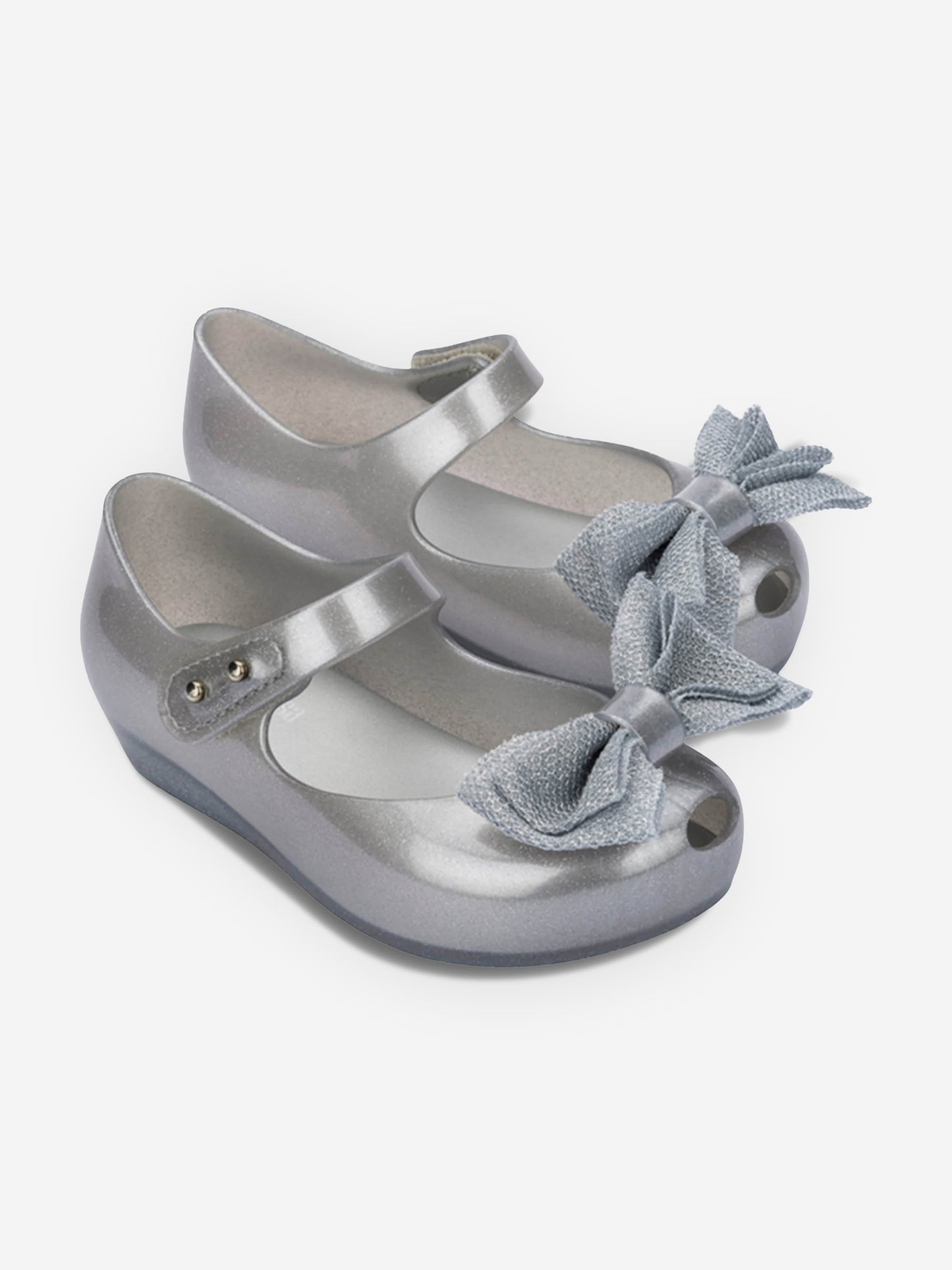 Mini Melissa Girls Ultragirl Sweet XII Shoes in Silver