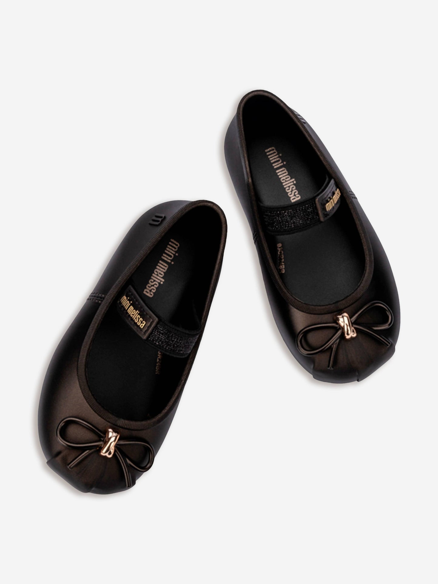 Mini Melissa Girls Sophie Ballet Flats in Brown