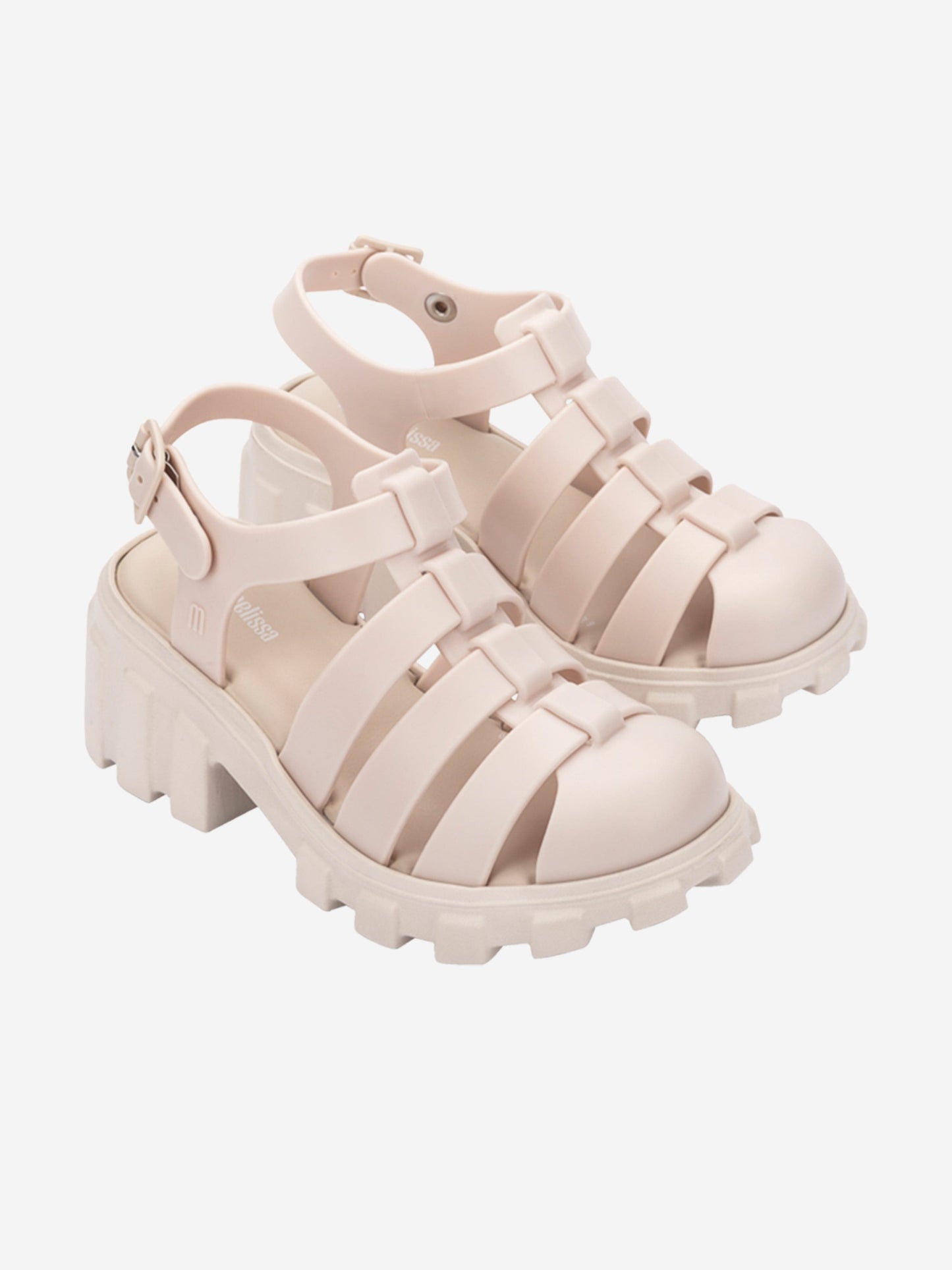 Mini Melissa Girls Megan Sandals in Ivory