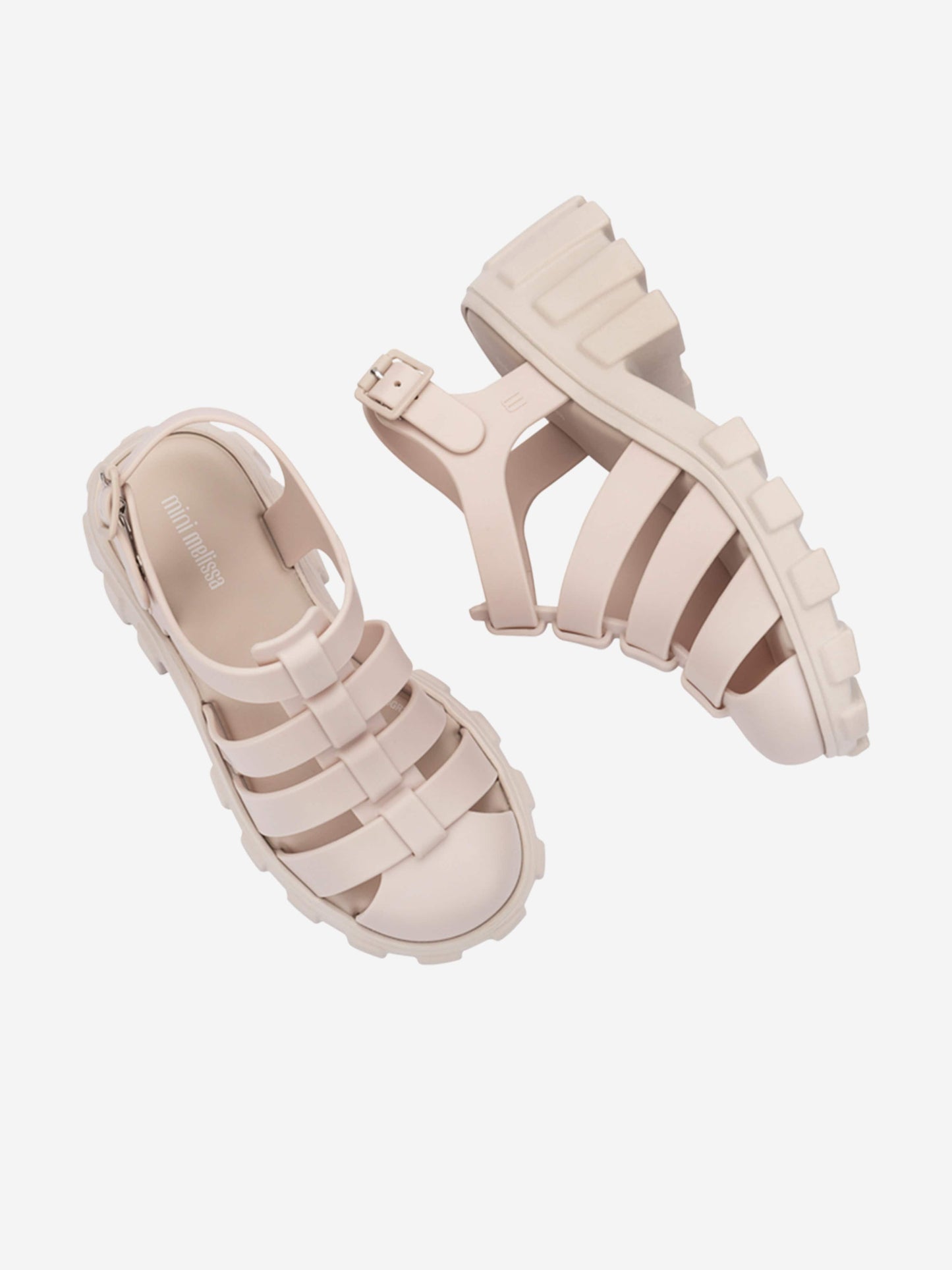 Mini Melissa Girls Megan Sandals in Ivory