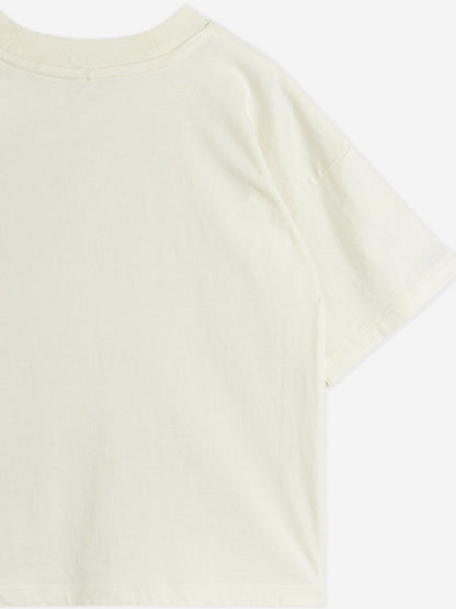 Mini Rodini Kids E.T. Embroidered T-Shirt in Ivory