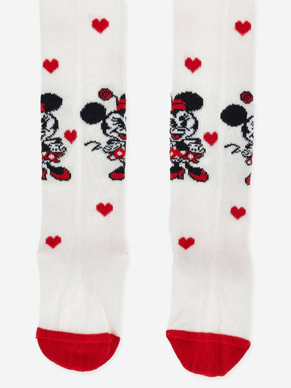 Monnalisa Baby Girls Minnie Mouse Tights in White