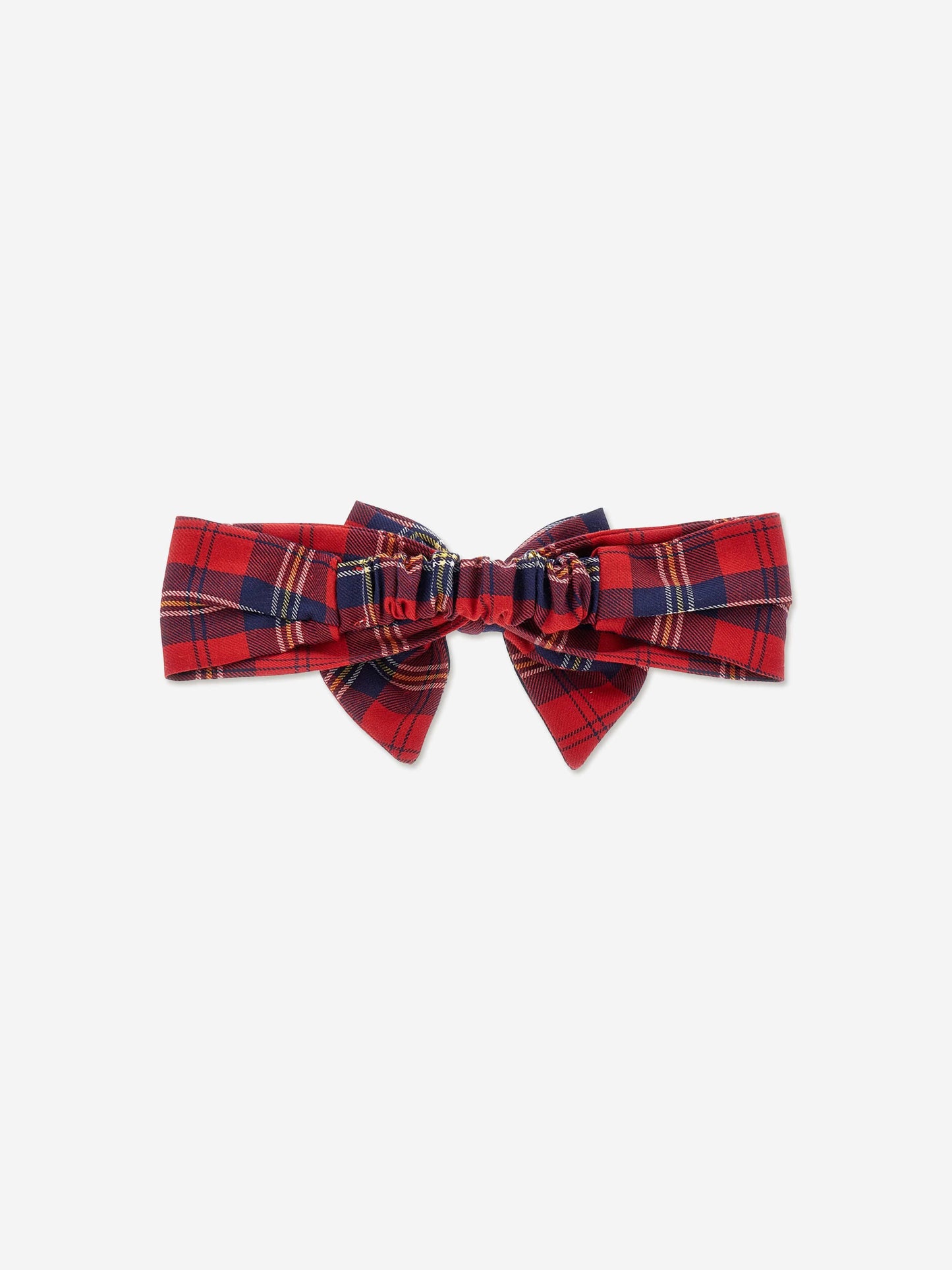 Monnalisa Baby Girls Tartan Bow Headband in Red