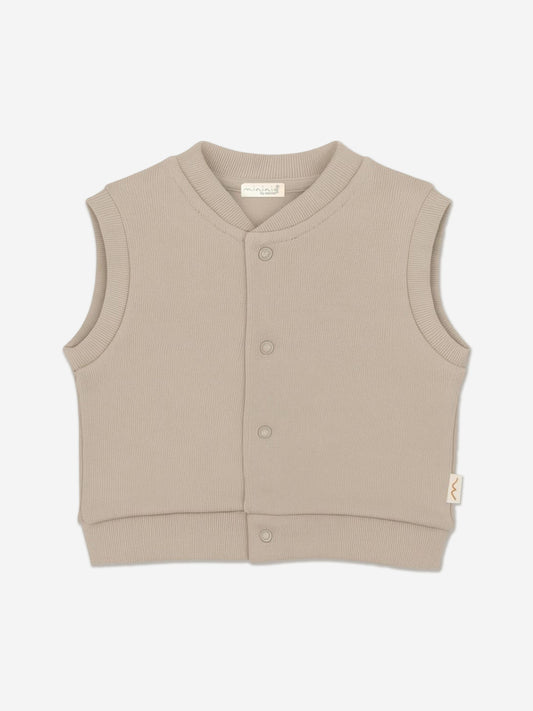 Mininio Baby Organic Cotton Vest in Beige