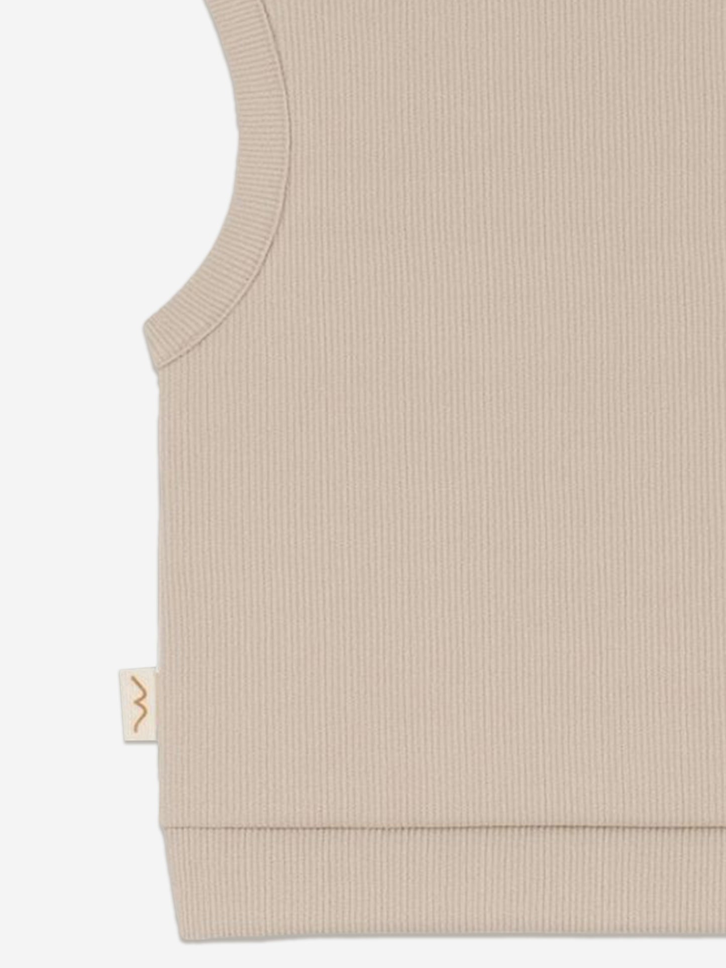 Mininio Baby Organic Cotton Vest in Beige