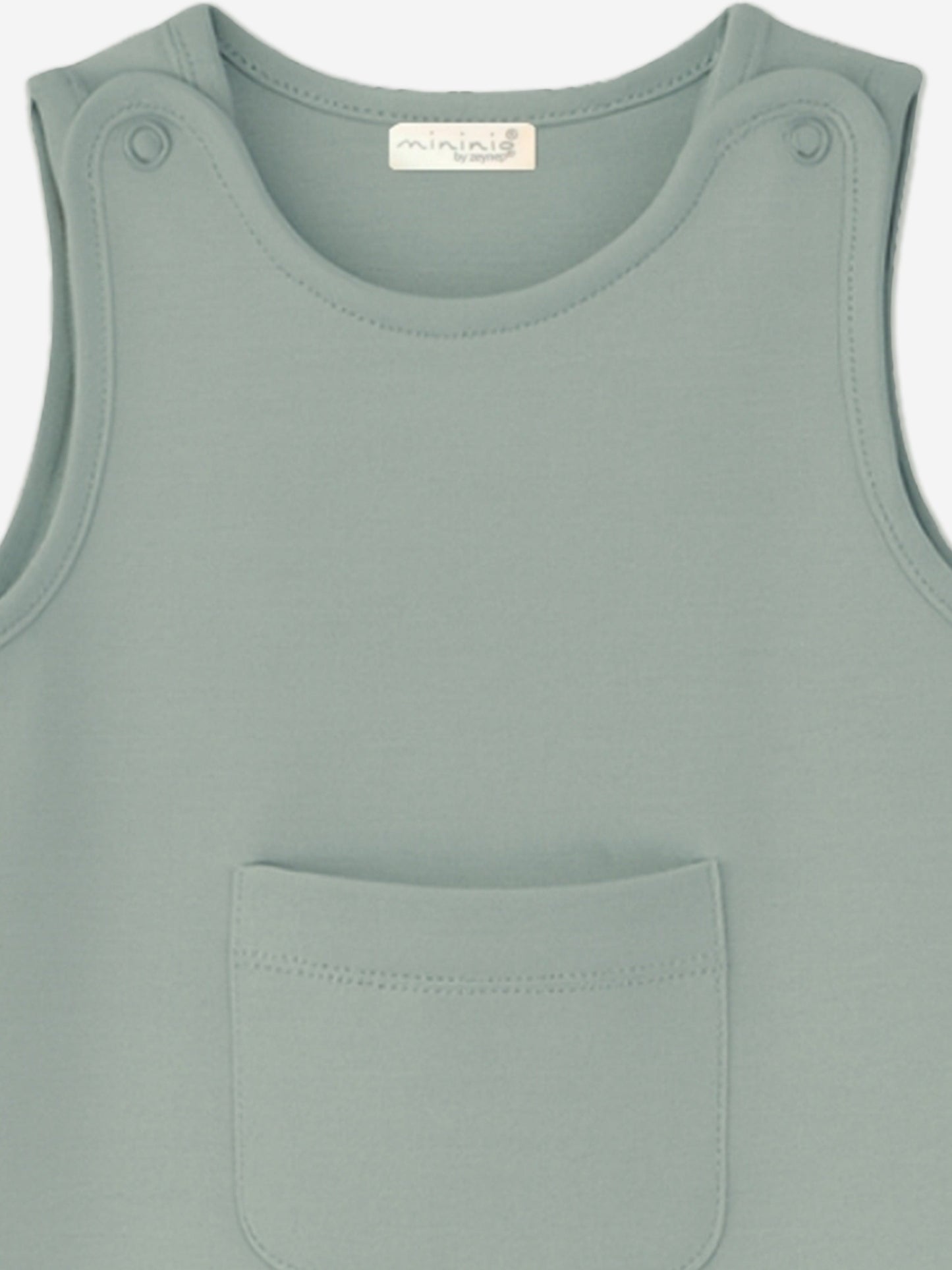 Mininio Baby Organic Cotton Romper in Green