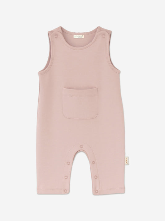 Mininio Baby Girls Organic Cotton Romper in Pink
