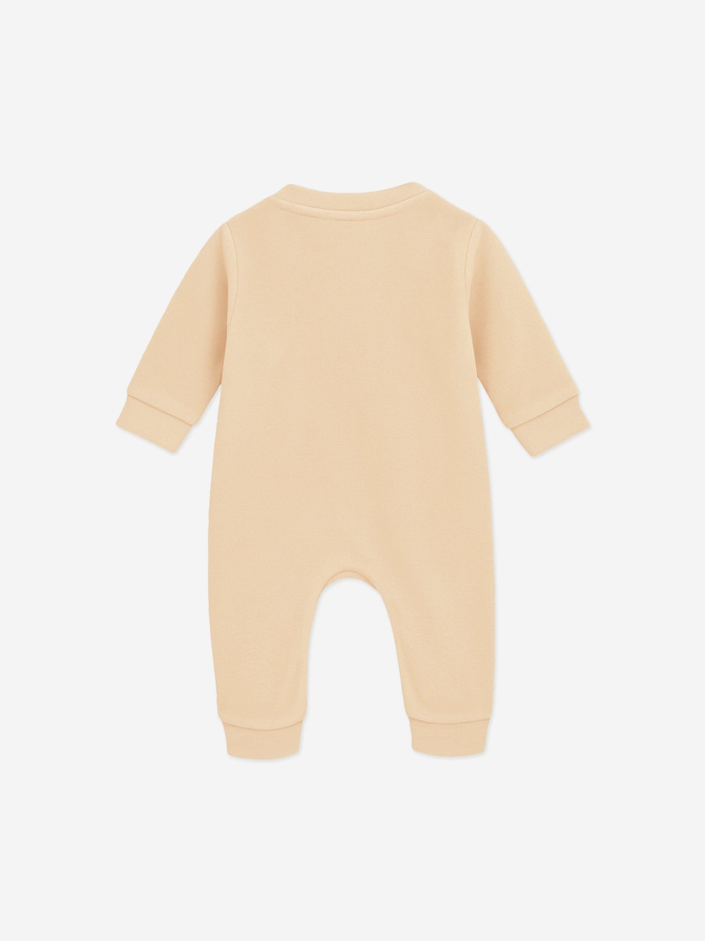 Mininio Baby Cotton Fleece Romper in Beige