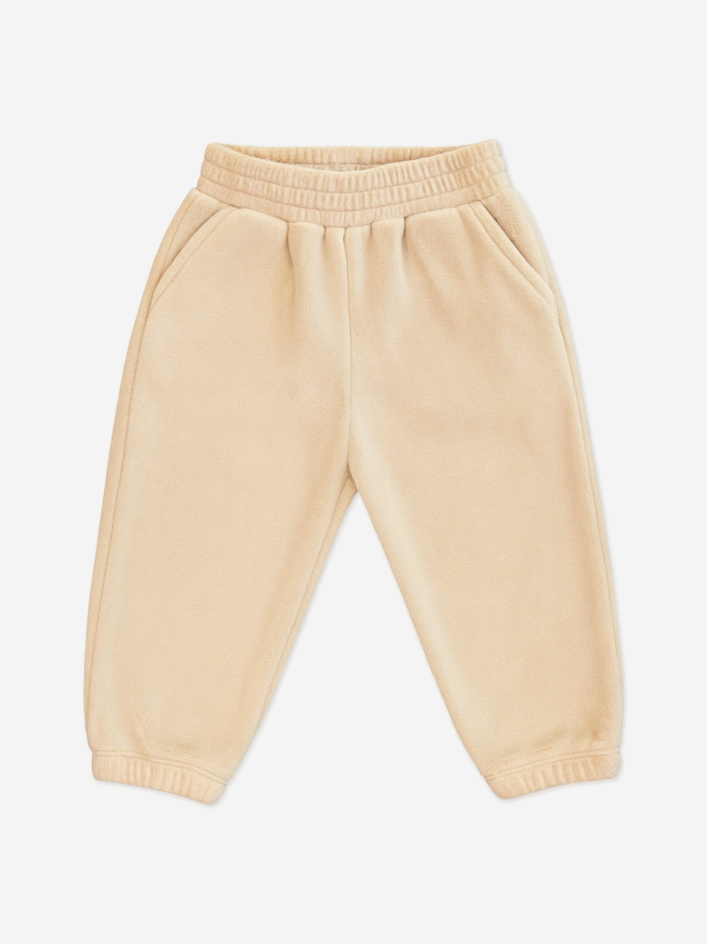 Mininio Baby Cotton Fleece Tracksuit in Beige