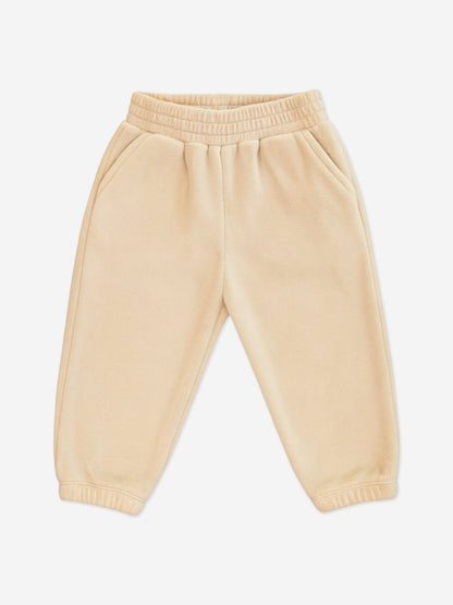 Mininio Baby Cotton Fleece Tracksuit in Beige