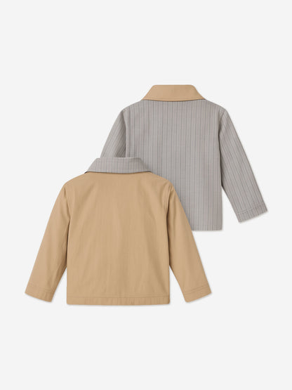 Mininio Boys 3 Piece Outfit Set in Beige