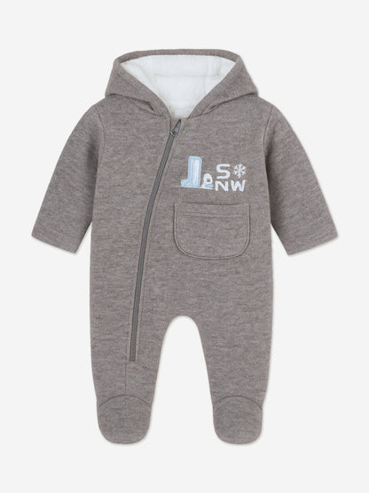 Mininio Baby Boys Pramsuit in Grey