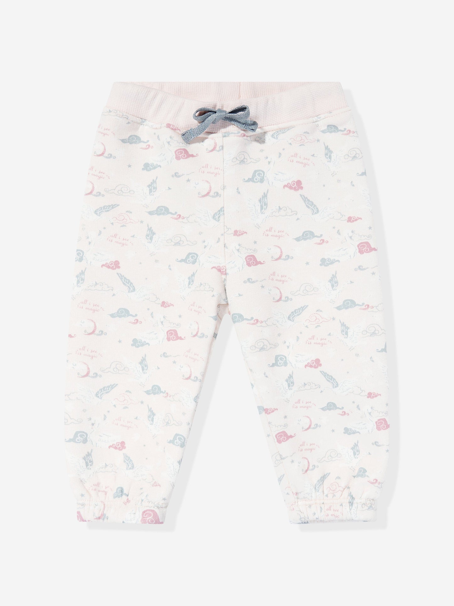 Mininio Baby Girls Ruffle Trouser Set in Blue