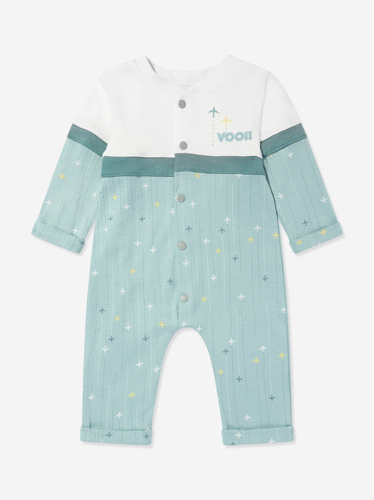 Mininio Baby Boys Knitted Overall in Green